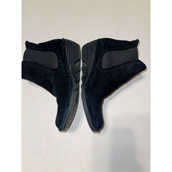 Fly London Fly Long Bagu Wedge Chelsea Boot Women's Size‎ 37 Black A28 - Picture 3 of 8